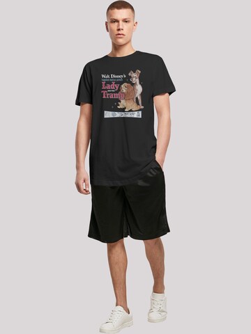 F4NT4STIC Shirt 'Disney Lady And The Tramp' in Zwart