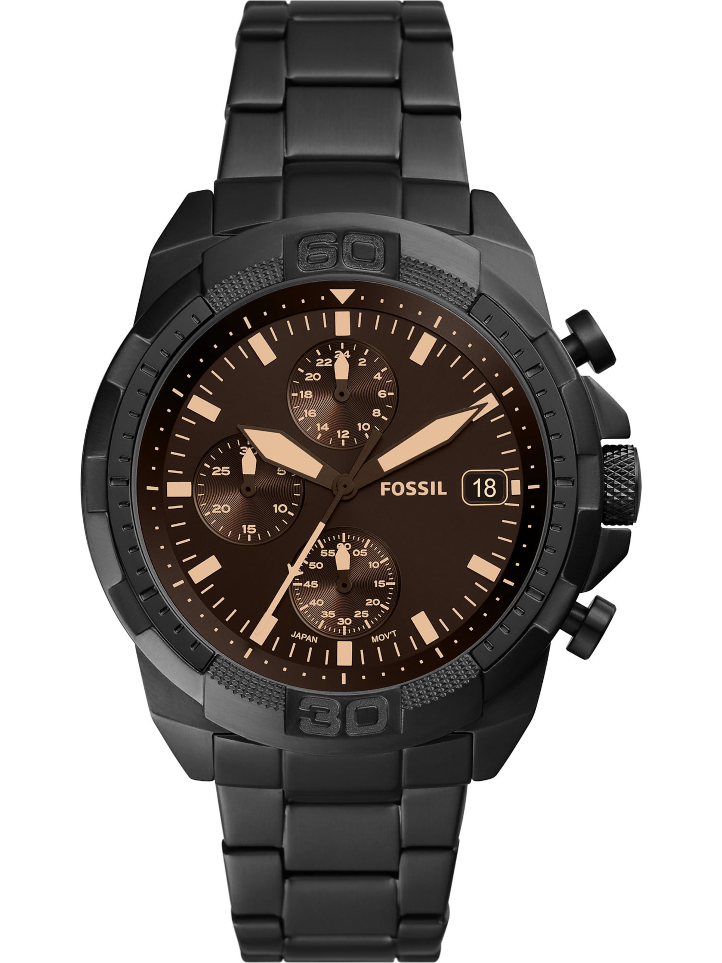 FOSSIL Uhr in Schwarz: Vorderseite