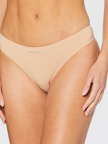 String Emporio Armani en beige : devant