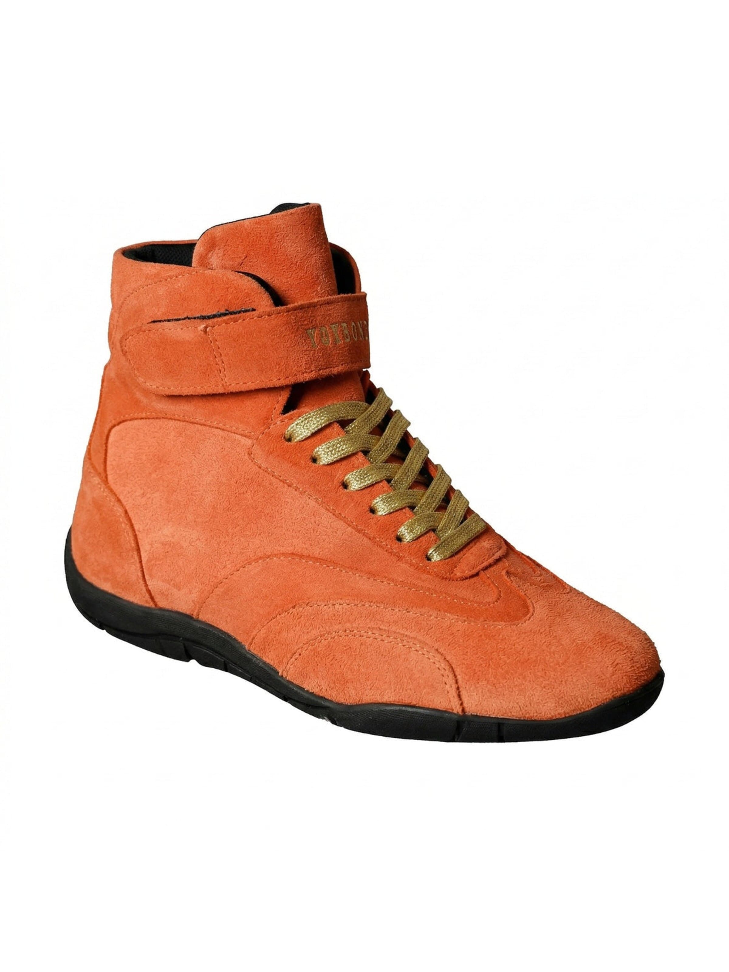 Sneaker alta 'Pat Moss Boots' di Yoxeone in arancione: frontale