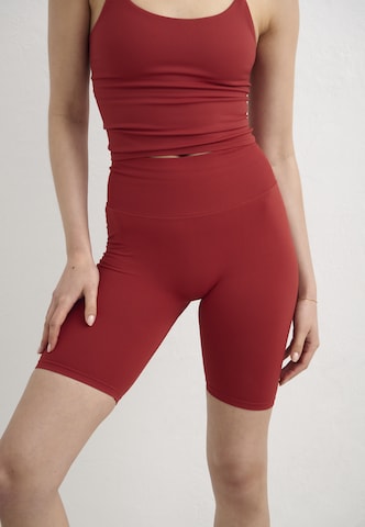 Aim'n Skinny Sportbroek in Oranje: voorkant