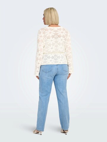 ONLY Carmakoma - Cárdigan 'CARISABELLA' en blanco