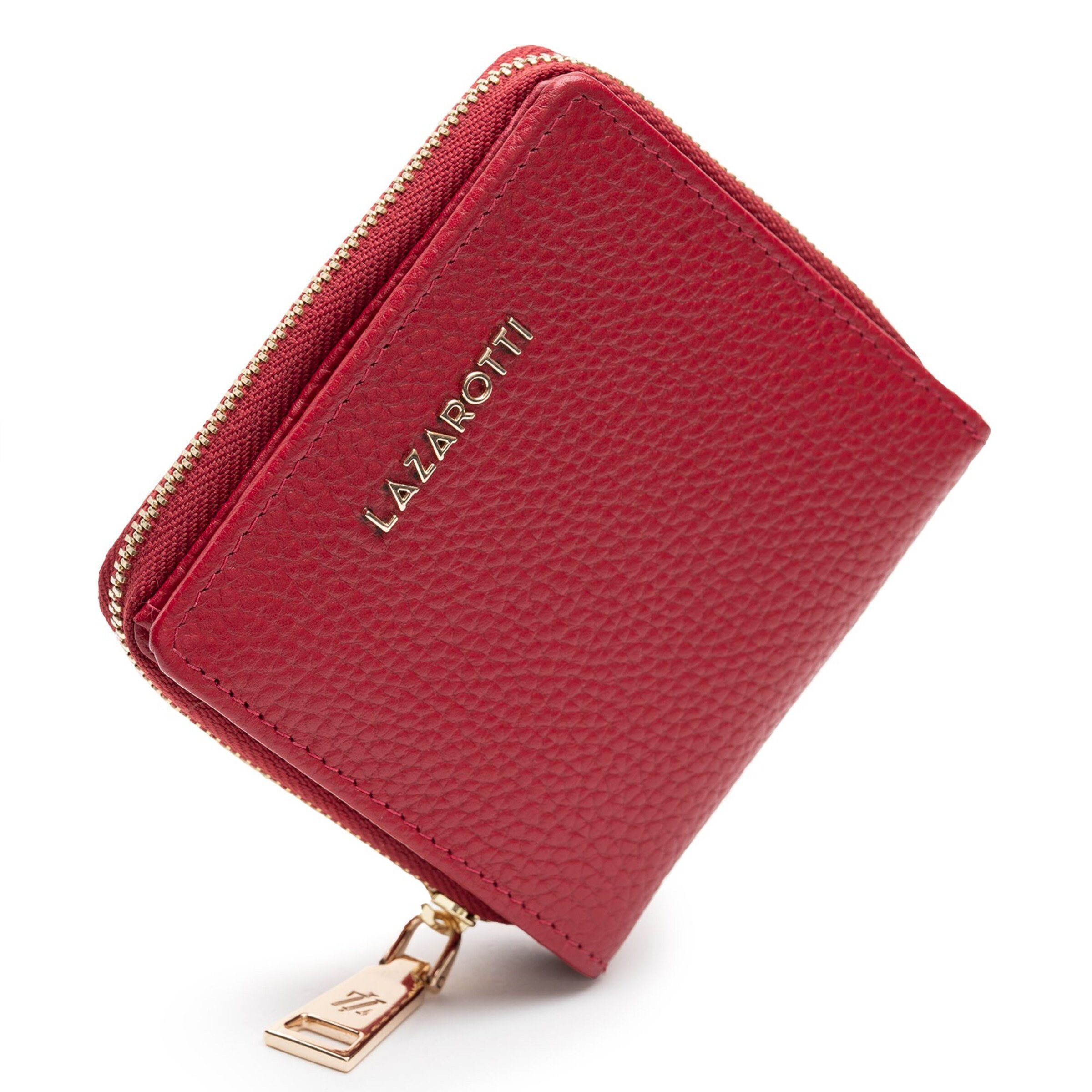 Lazarotti Wallet 'Bologna' in Red