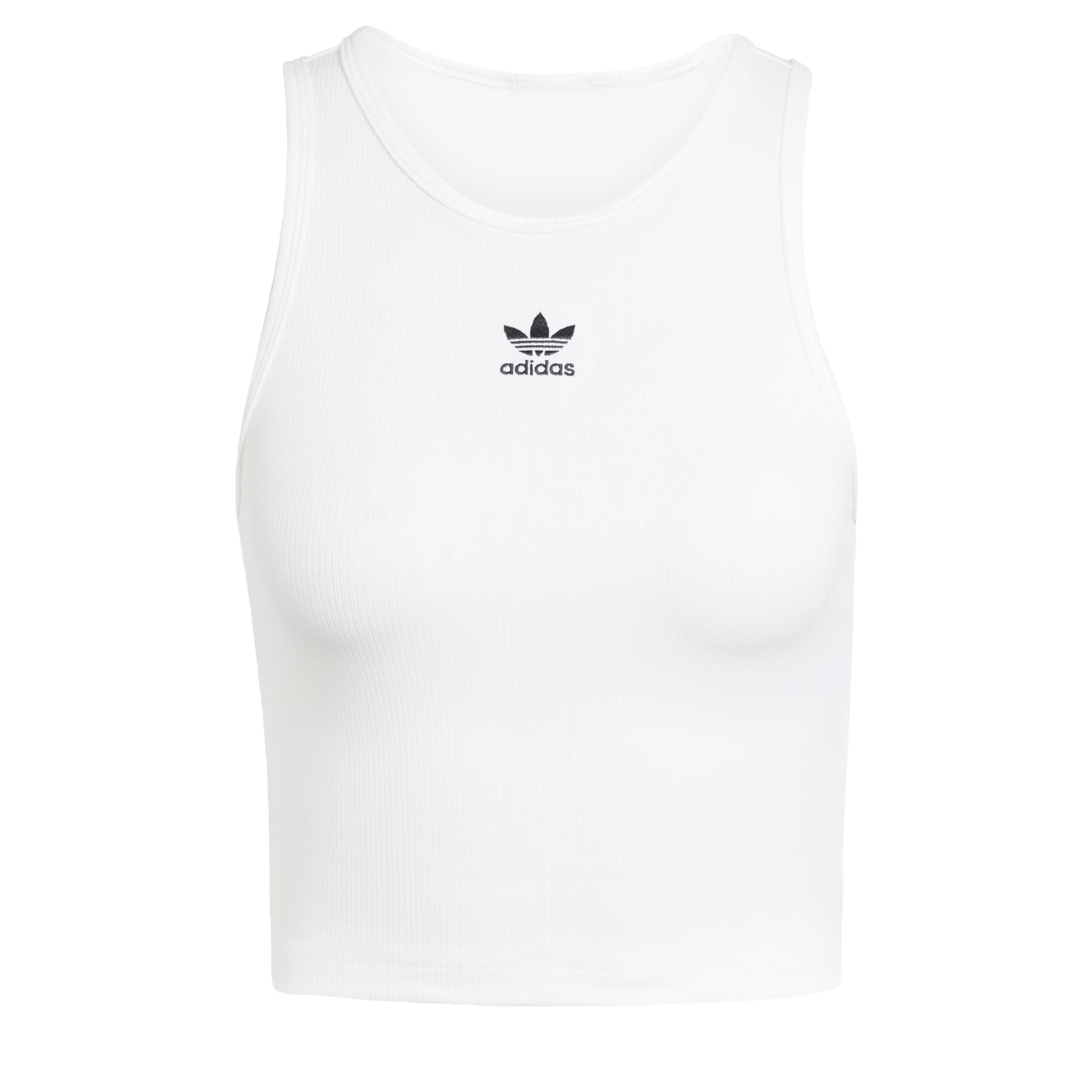 ADIDAS ORIGINALS Топ 'Essentials' в бяло: отпред