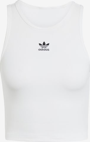 balta ADIDAS ORIGINALS Palaidinė be rankovių 'Essentials': priekis