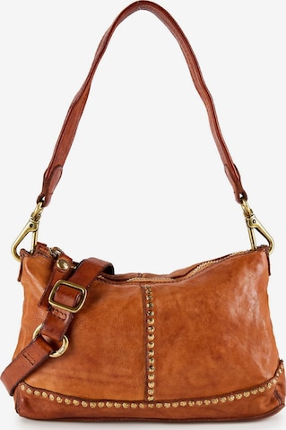 Borsa a spalla 'Pamela' di Campomaggi in marrone: frontale