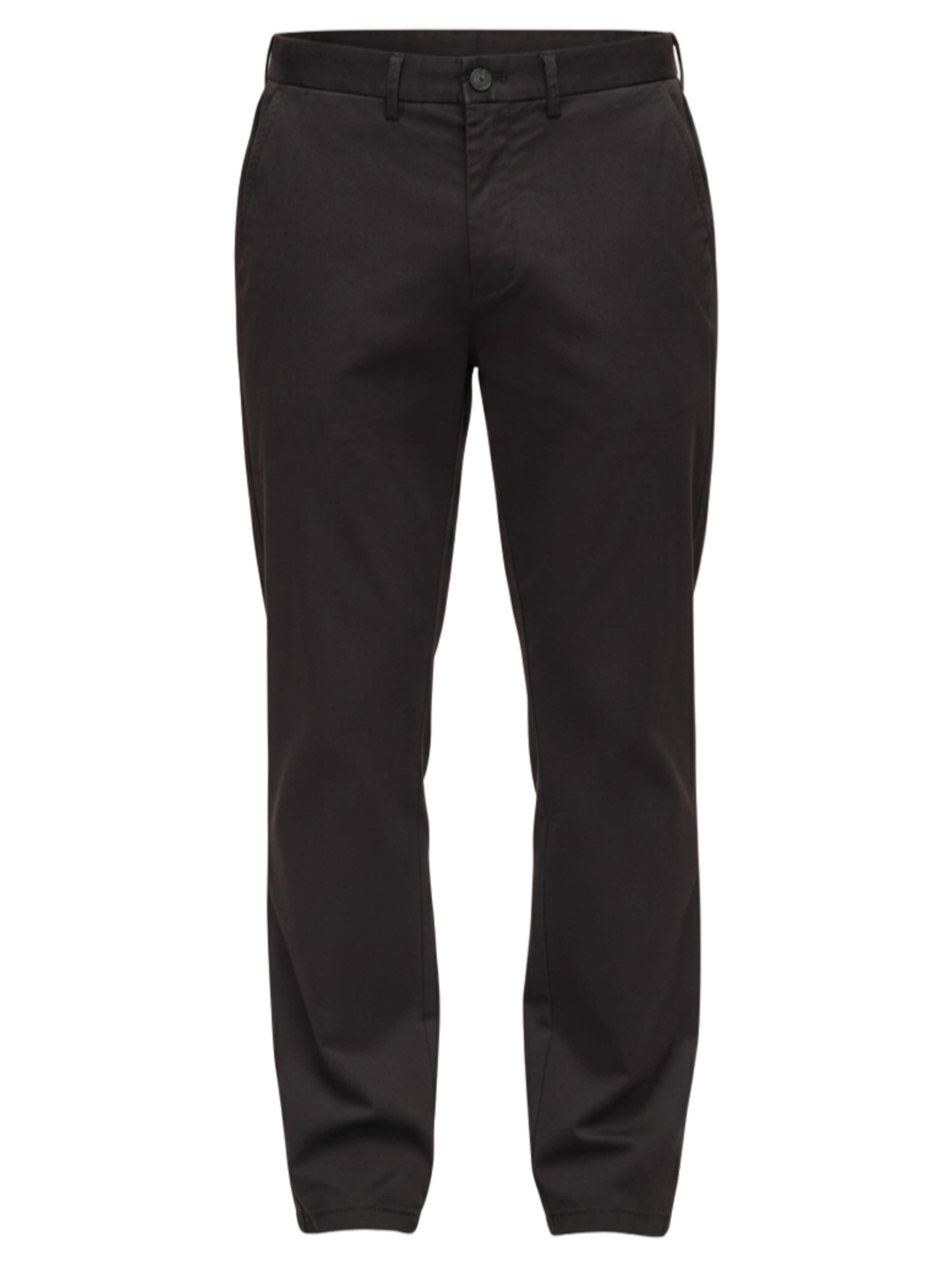Ombre Regular Chinohose in Schwarz: Vorderseite