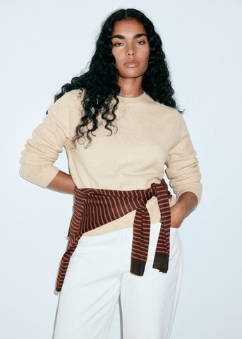 Pullover 'SEEDS' di MANGO in grigio: frontale