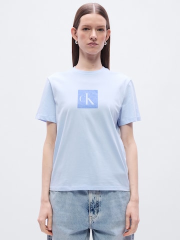 Calvin Klein Jeans Koszulka w kolorze niebieski: przód