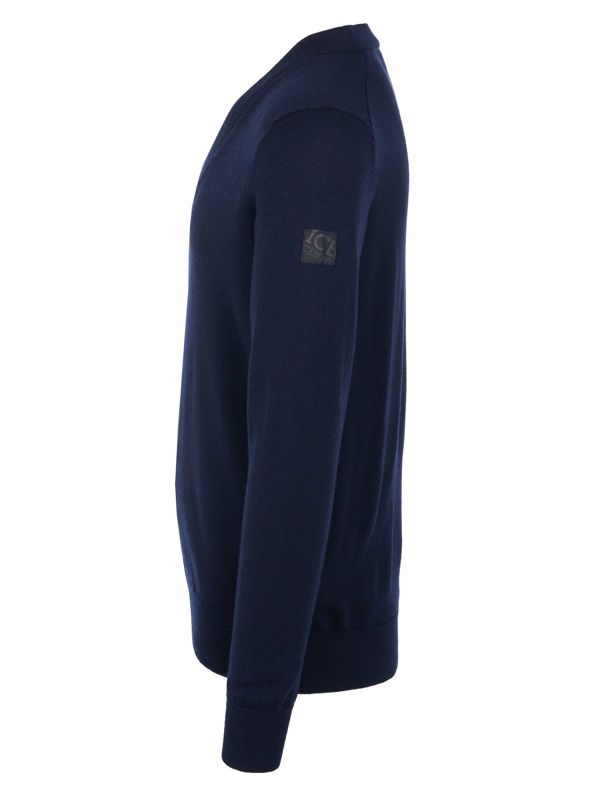 ICEBERG Strickjacke 'Iceberg Pullover'‌‌‌‌‌‌‌‌‌‌ in Blau