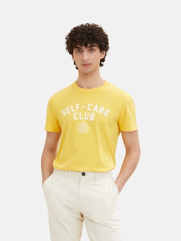 TOM TAILOR DENIM T-shirt i gul: framsida