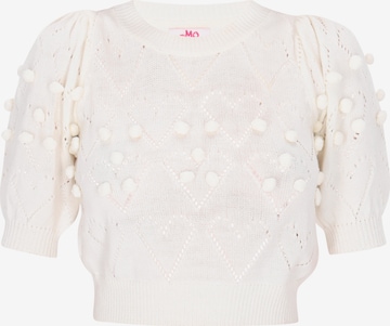 MYMO Пуловер 'Fashion Look' в бяло: отпред