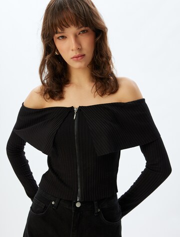 Koton Knit cardigan in Black