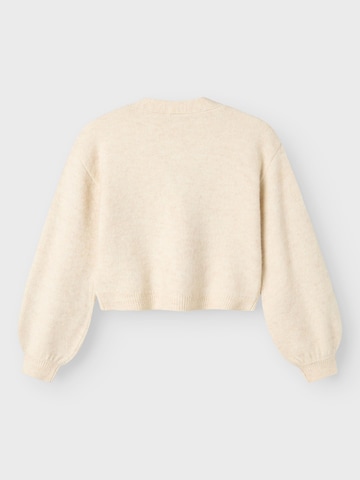 NAME IT Knit cardigan in White