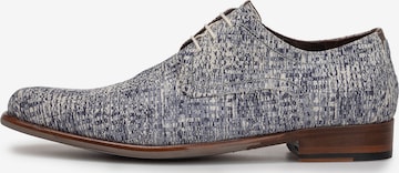 Floris van Bommel Veterschoen 'De Draver 03' in Blauw: voorkant