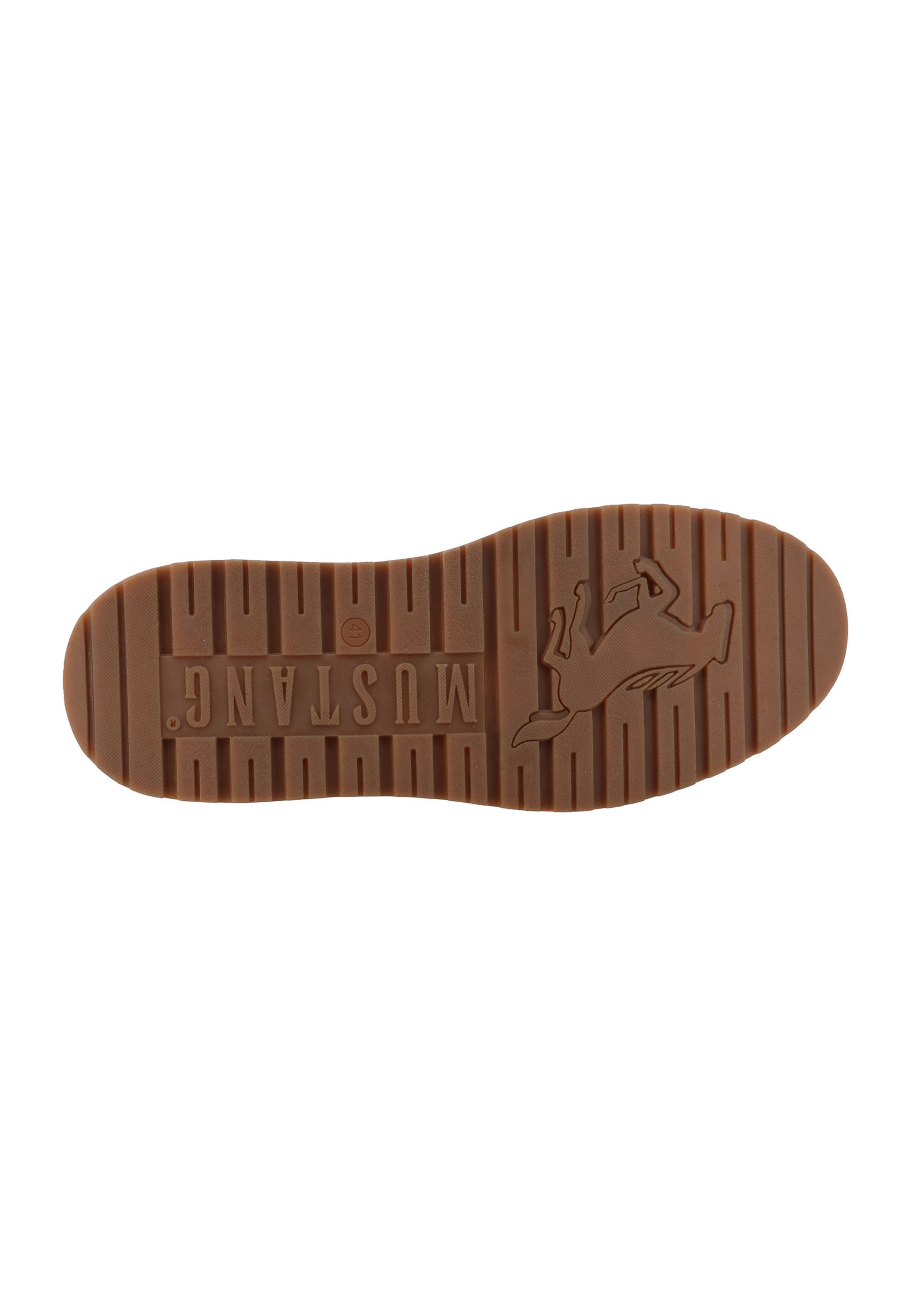 MUSTANG Schnürboots in Beige