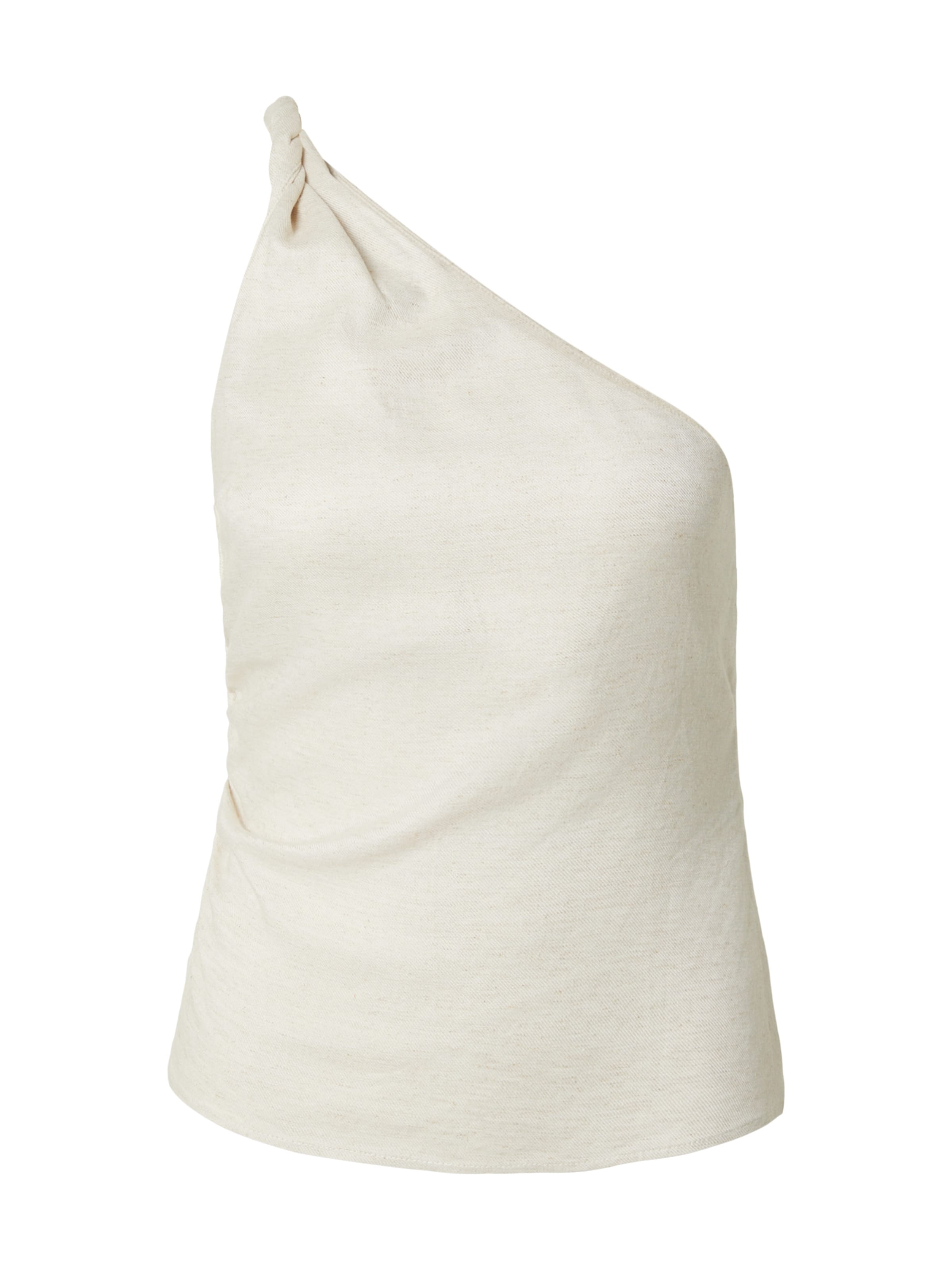 The Base Theory Top 'TWISTED LINEN TOP' in beige, Produktansicht