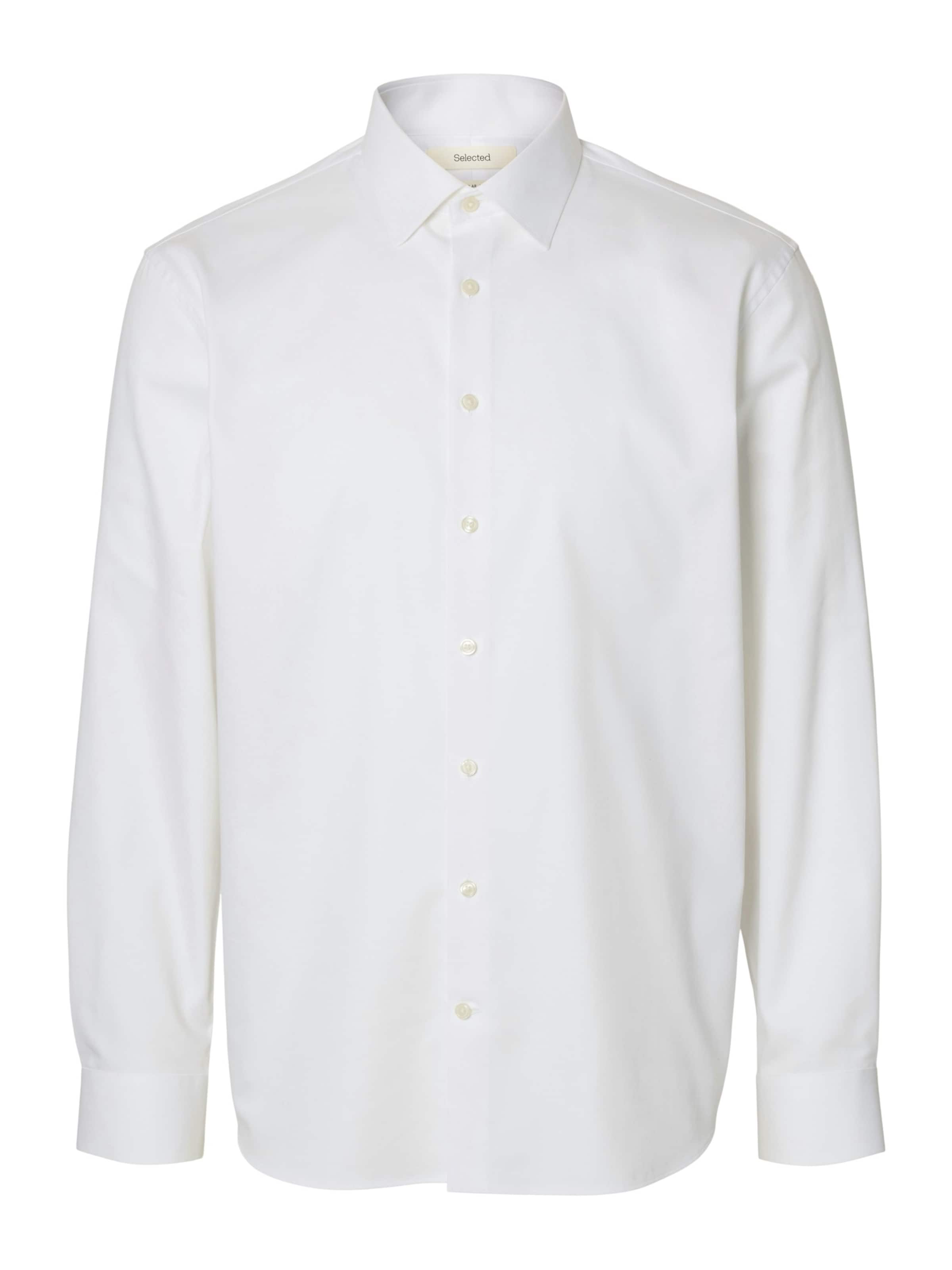 SELECTED Regular Fit Forretningsskjorte i hvid: forside