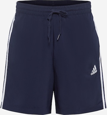 ADIDAS SPORTSWEAR Workout Pants 'Essentials Chelsea' in Blue: front