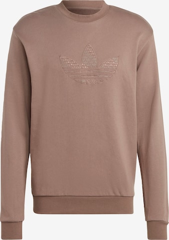 ADIDAS ORIGINALS Sweatshirt 'Graphics Monogram Crew' in Brown: front