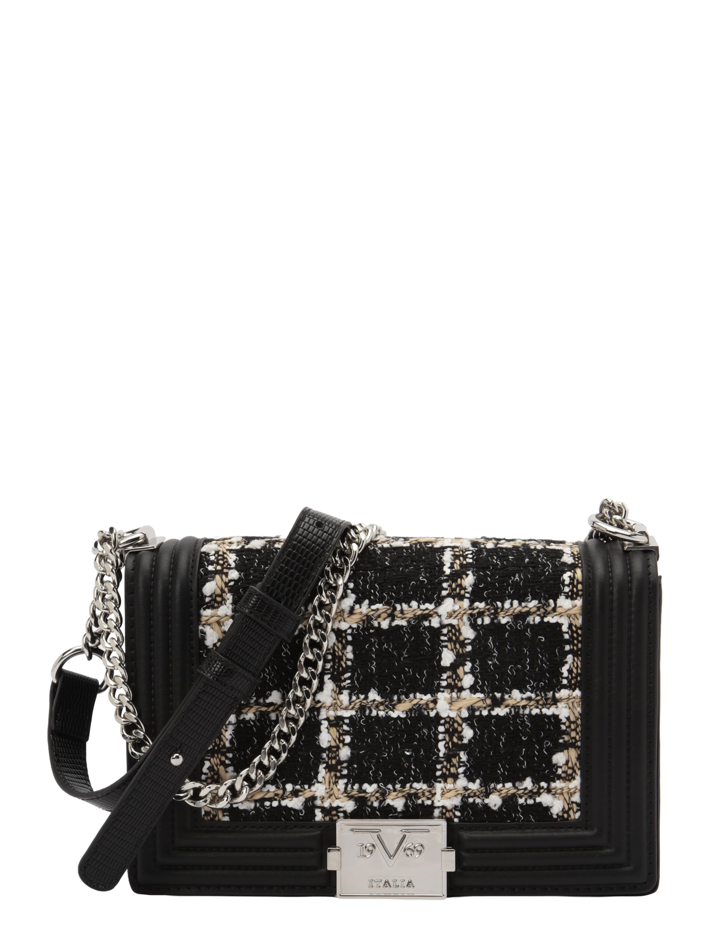 19V69 ITALIA Чанта с презрамки 'Mila' в черно: отпред