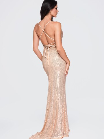 Ombre Evening dress in Gold