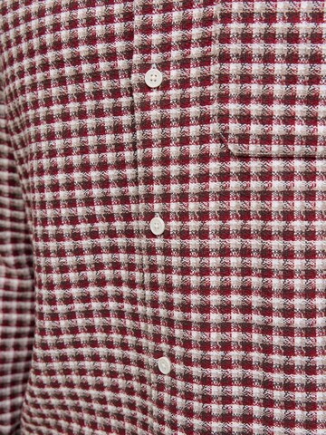 JACK & JONES Regular fit Button Up Shirt in Red
