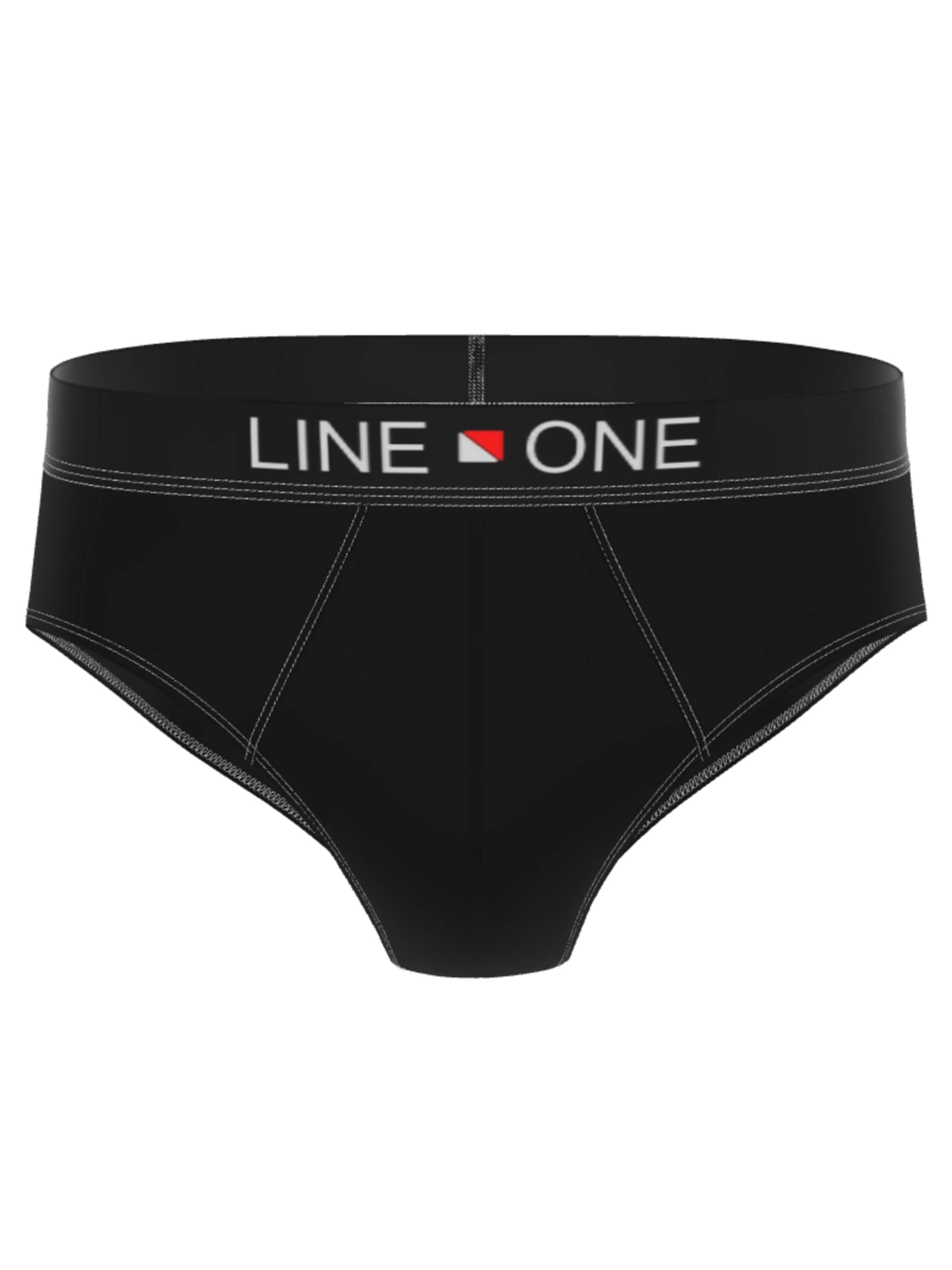 Line One Slip 'Herren Slips  aus Baumwolle'‌‌‌‌ in Schwarz: Vorderseite