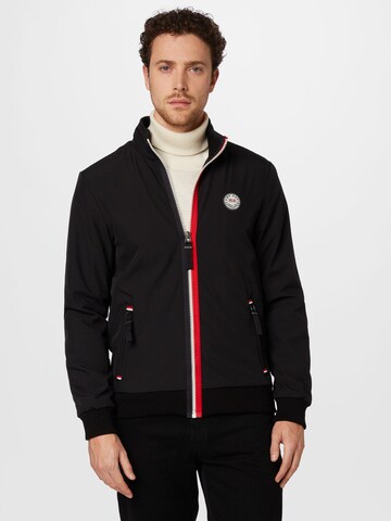 CAMP DAVID Between-season jacket in Black: front