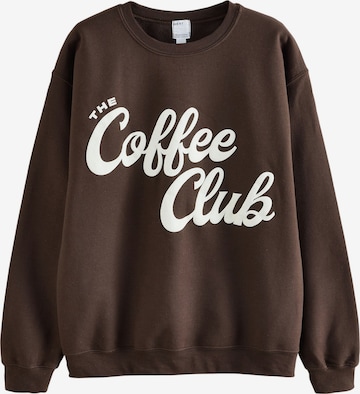 NextSweater majica - smeđa boja: prednji dio