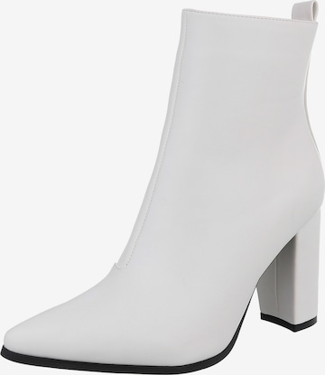 Ital-Design Stiefelette in Weiß: Vorderseite