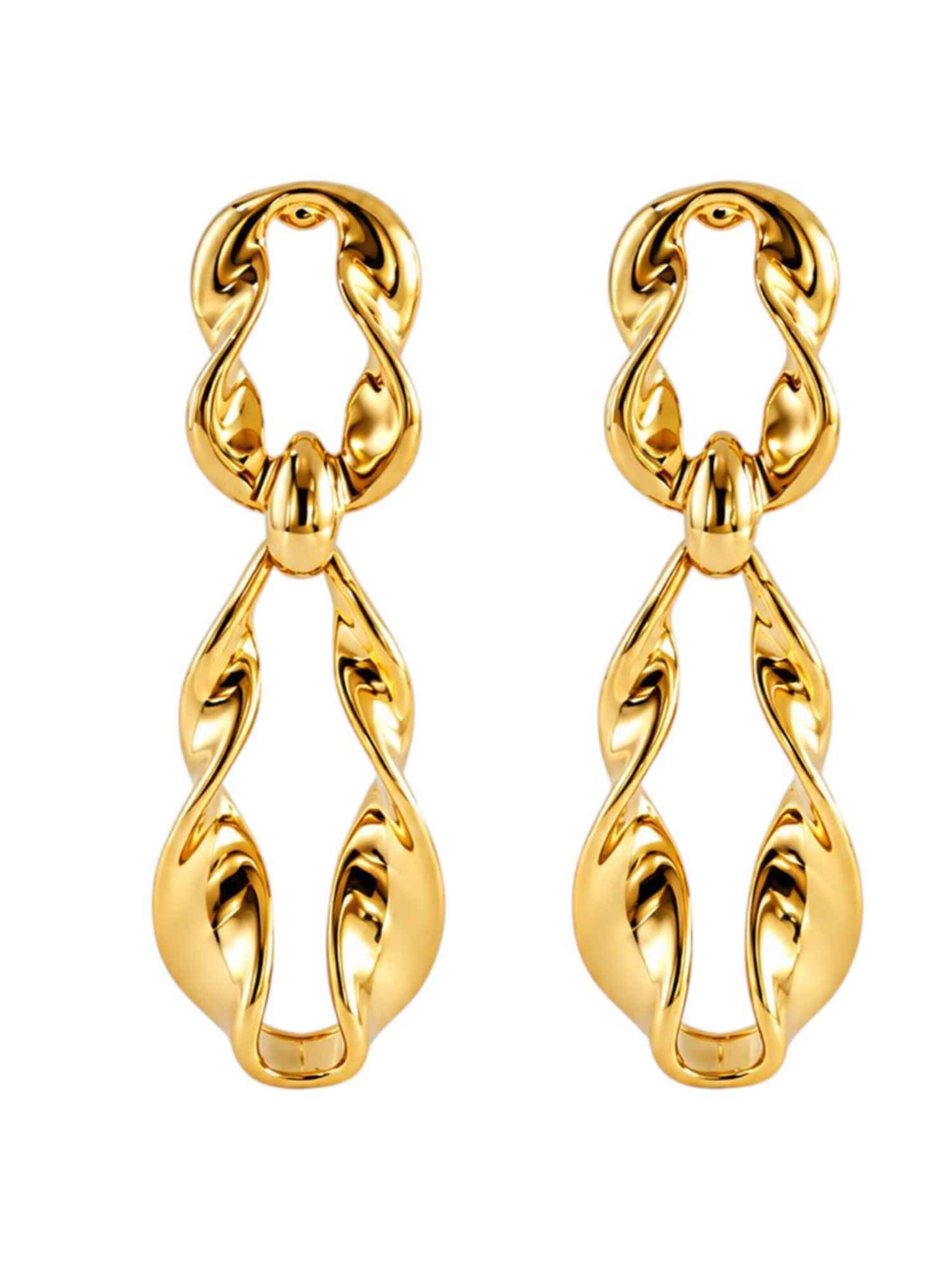 Boucles d'oreilles 'Ravenna Earrings' RteRme en or : devant