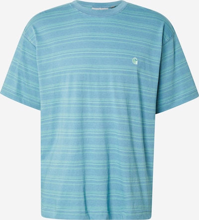 Carhartt WIP T-Krekls 'Brodine', krāsa - debeszils / piparmētru, Preces skats