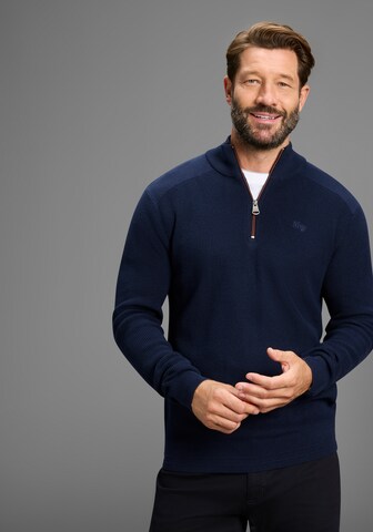 Man's World Pullover in Blau: Vorderseite