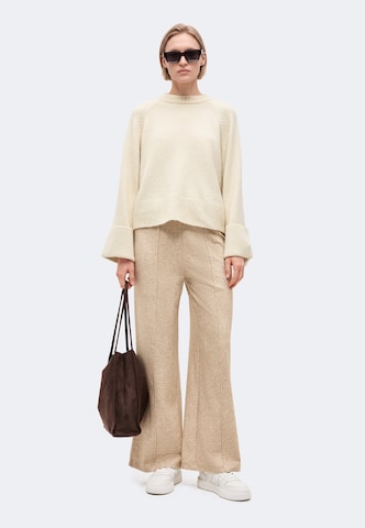 ABOUT YOU Wide leg Pants 'Eleonora' in Beige