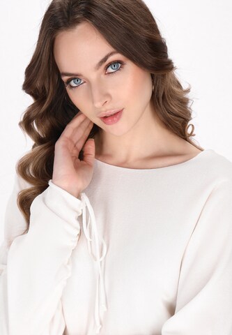 DreiMaster Klassik Свитер 'Classic Look' в Белый