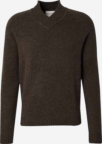 Bruun & StengadePulover 'Douglas' - smeđa boja: prednji dio