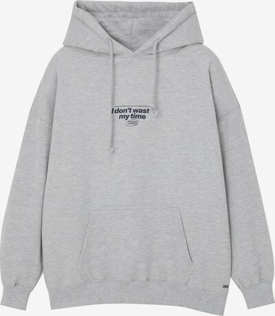 Pull&Bear Sweatshirt i mörkblå / gråmelerad, Produktvy