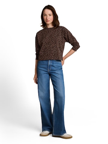 TOM TAILOR DENIM Sweatshirt in Brown