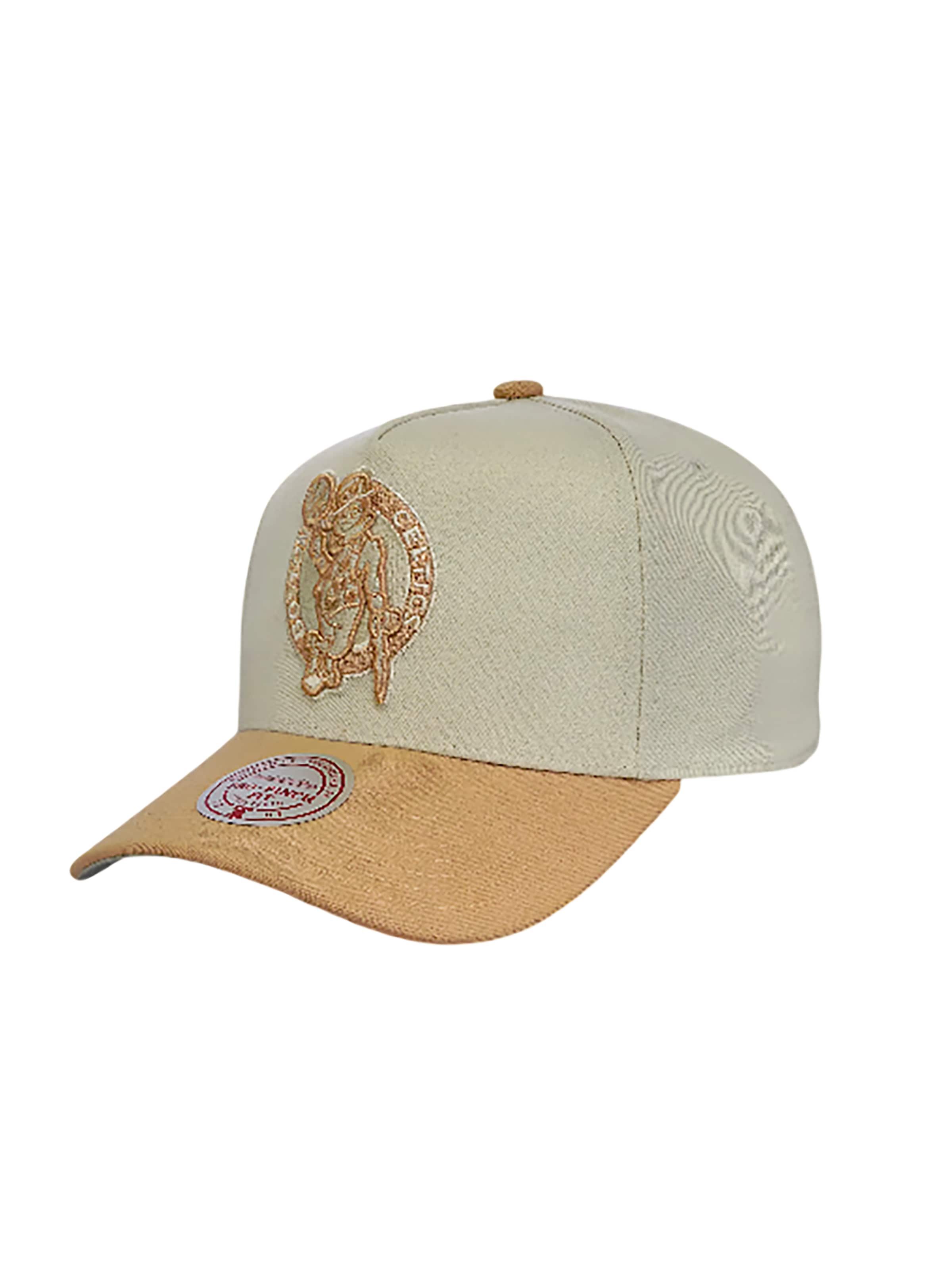 Mitchell & Ness Cap 'Boston Celtics Dust Pro' in Beige: front