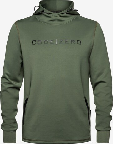 CODE-ZERO Athletic Sweater in Green: front