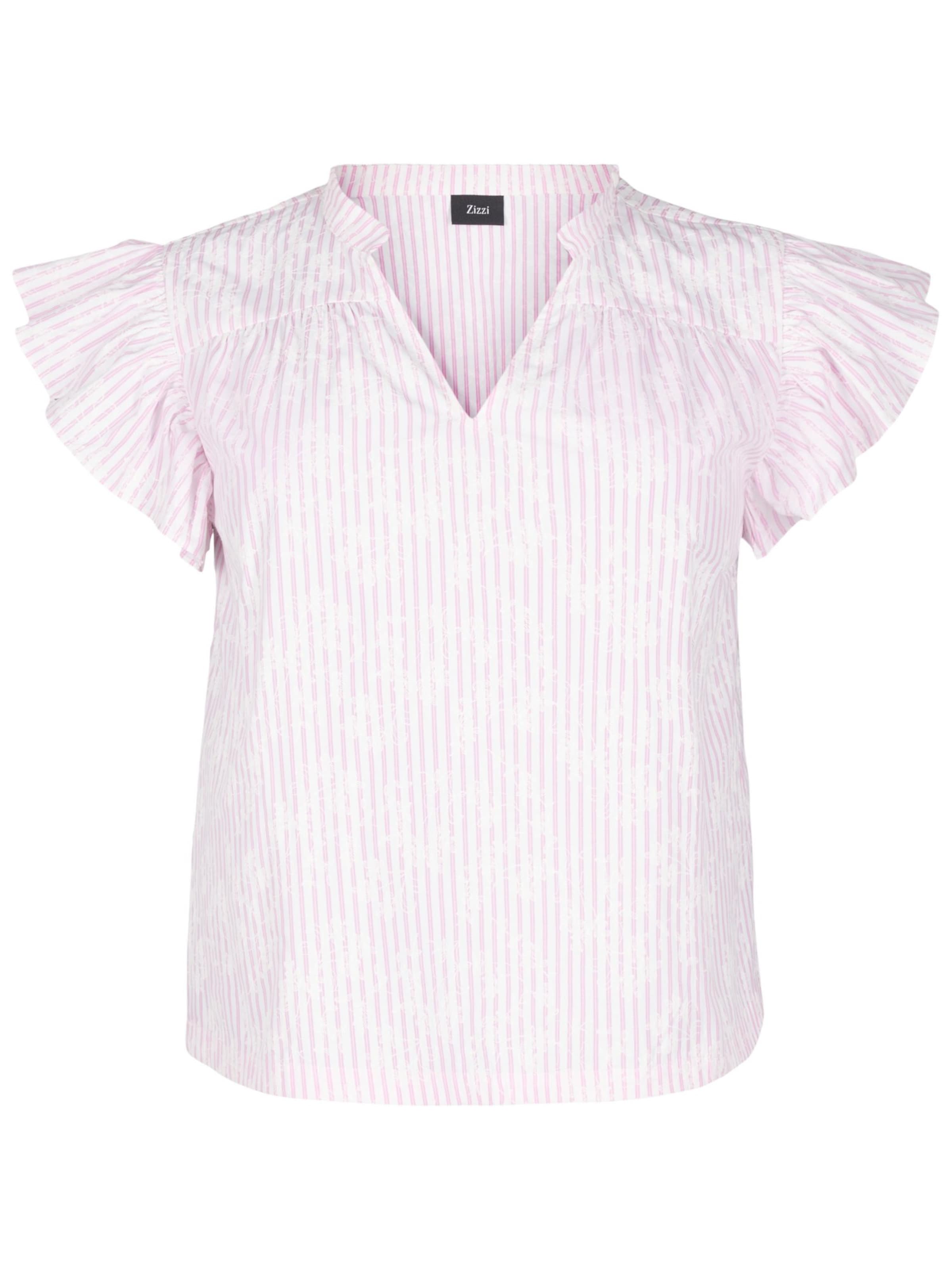 Zizzi Bluse 'Vkatja' in Pink: Vorderseite