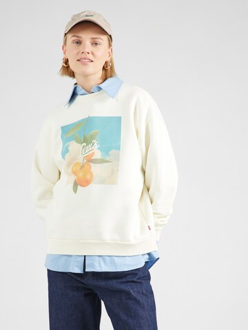 LEVI'S ® Sweatshirt 'SALINAS' i vit: framsida