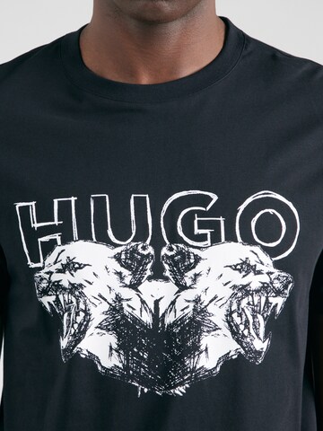HUGO T-Shirt 'Durro' in Schwarz