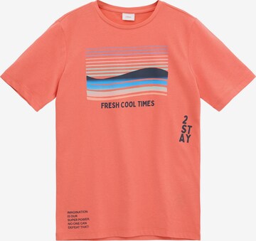 T-Shirt s.Oliver en orange : devant