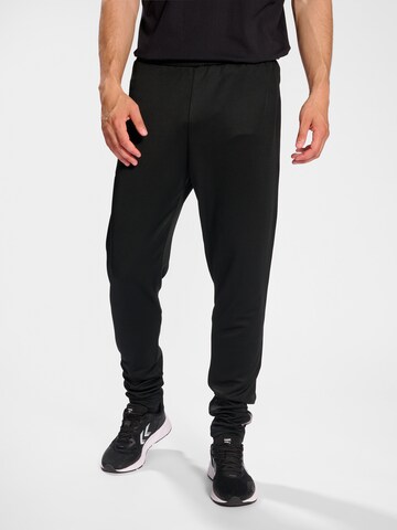 Hummel Regular Sports trousers in Black: front