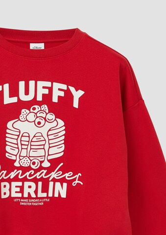 s.Oliver Sweatshirt in Rood