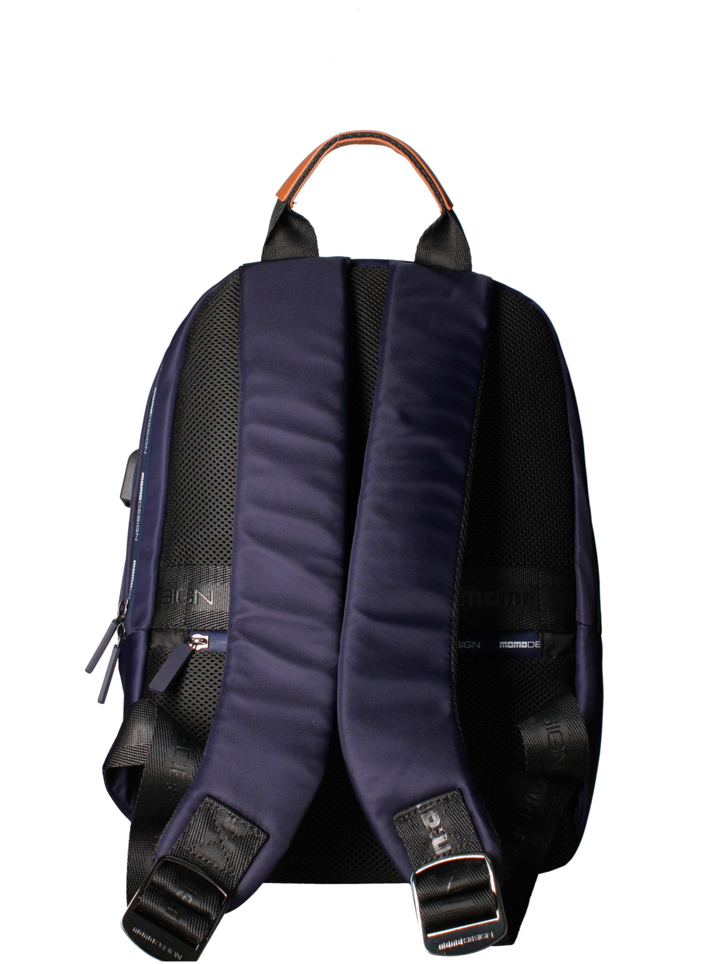 Zaino 'Zaino Momo Design Nylon con Dettagli Gialli - 32x40x15 cm' di Momo Design in blu