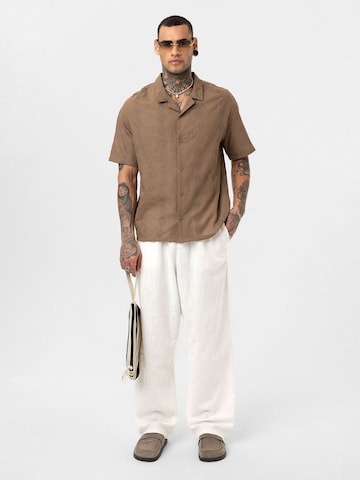 Dandalo Regular fit Button Up Shirt 'Bjorn' in Brown