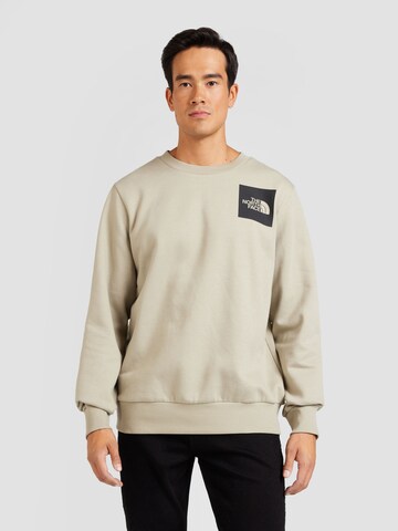 Sweat-shirt 'FINE' THE NORTH FACE en beige : devant